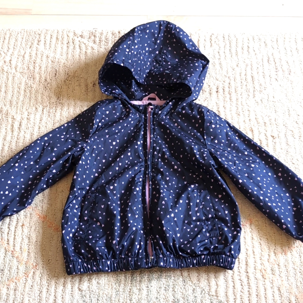 4/$20 Baby GAP Hooded Fully Lined Zip Windbreaker